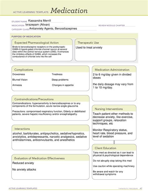 Lorazepam active learning template. Things To Know About Lorazepam active learning template. 